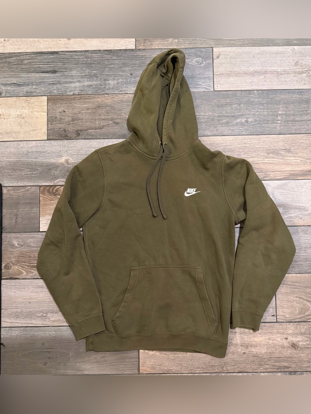 Nike Olive Green Lightweight Hooded Jacket